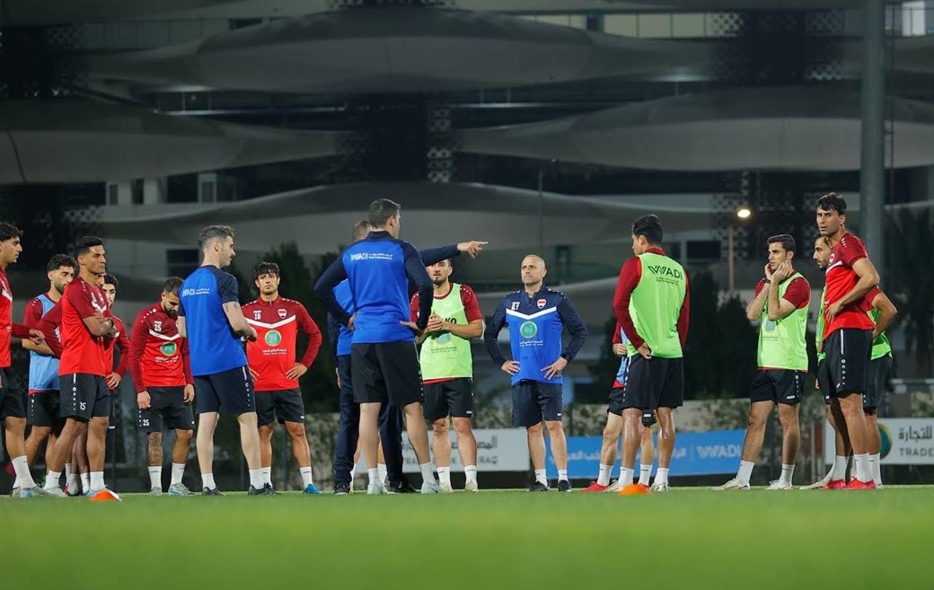 منتخبنا الوطني يعاود تدريباته استعدادا لمواجهة فلسطين