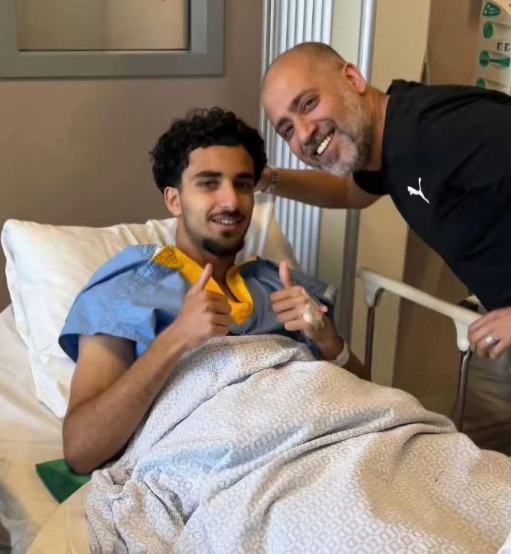 رئيس الاتحاد يطمئن على زيدان اقبال