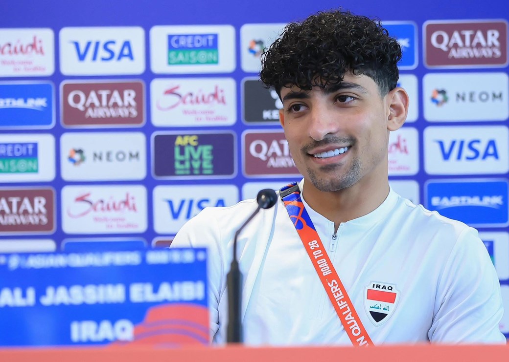 علي جاسم : سندخل مباراة فلسطين برغبة الفوز 
