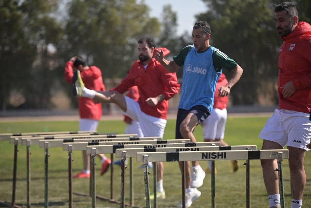 بحماس كبير ، منتخب قدامى اللاعبين يواصل التحضيرات