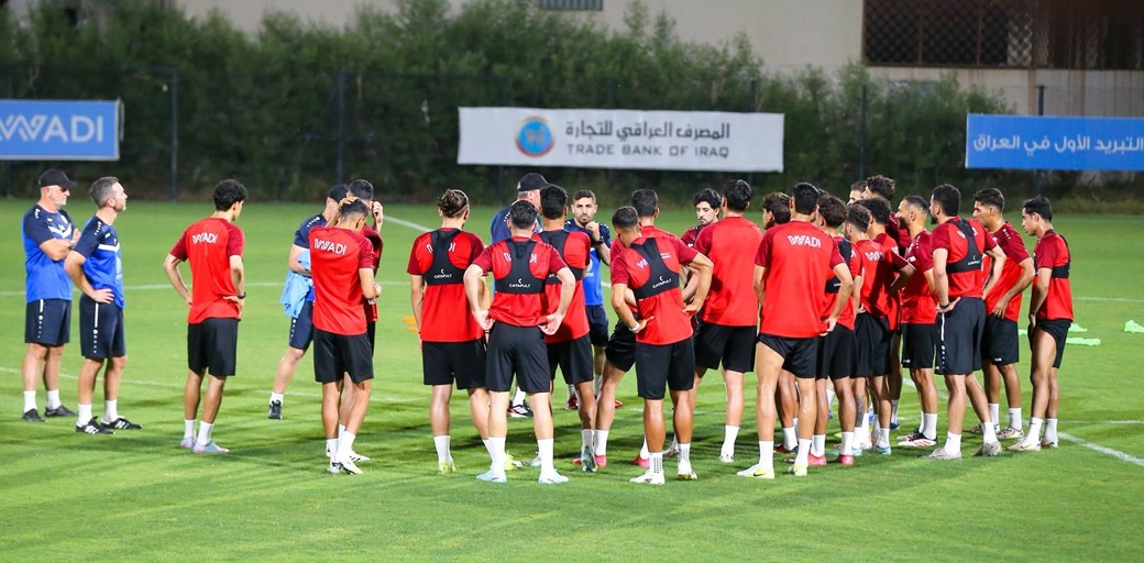 انطلاق الوحدة التدريبية الثالثة للمنتخب الوطني في البصرة استعداداً لمواجهة كوريا الجنوبية