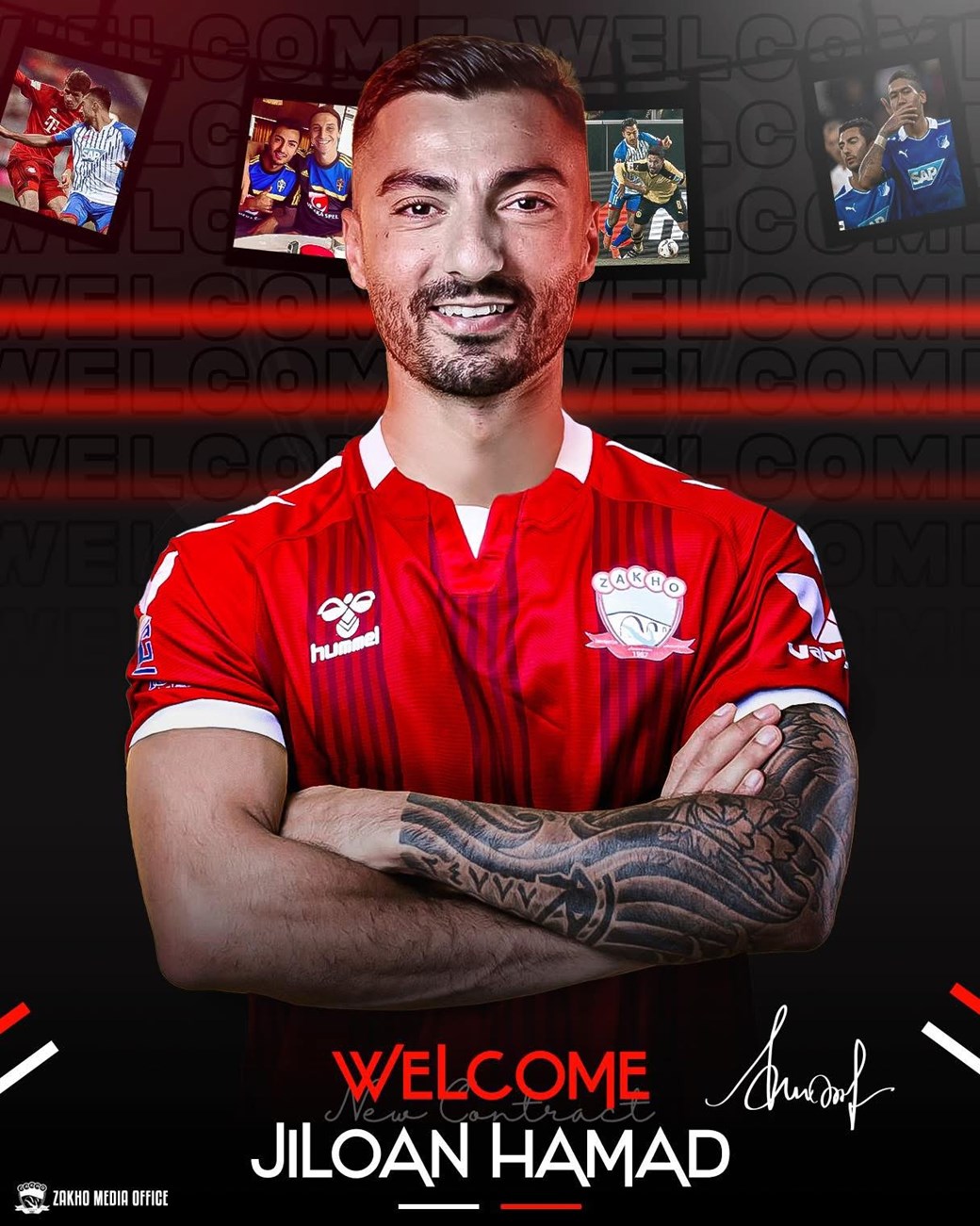 جيلوان حمد لاعباً لزاخو في دوري نجوم العراق