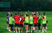 منتخبنا الوطني يكثف من تدريباته استعداداً لمواجهة الاردن