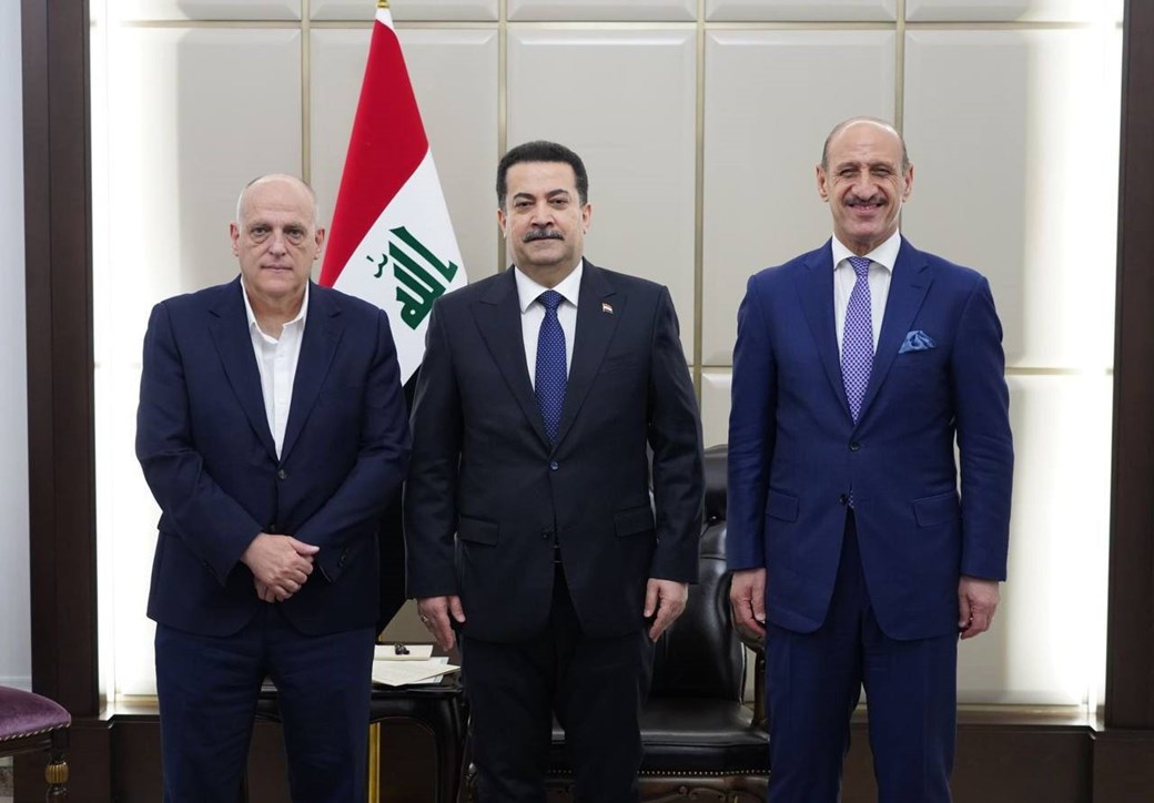 رئيس مجلس الوزراء يستقبل رئيس اتحاد الكرة وتيباس