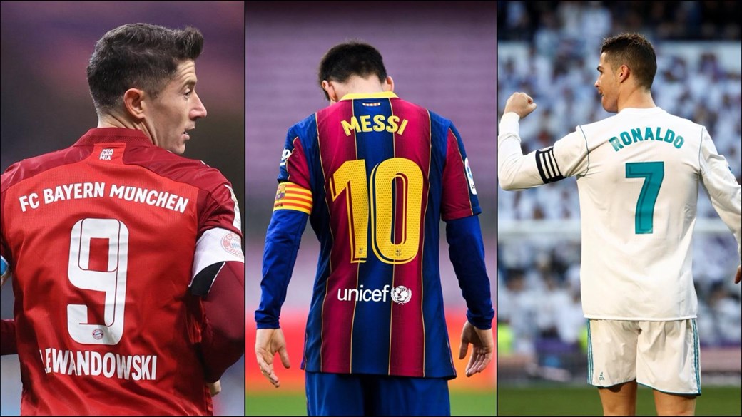 صراع الأرقام في دوري أبطال أوروبا: رونالدو يتفوّق على ميسي وليفاندوفسكي