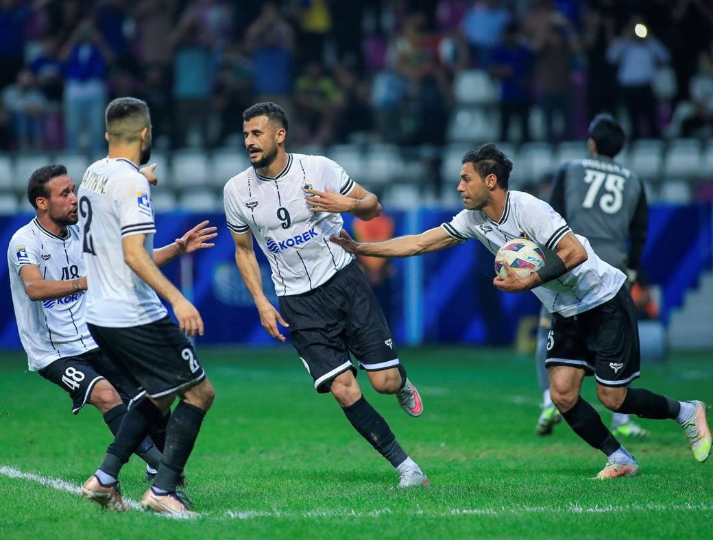 أيمن حسين في صدارة هدافي دوري نجوم العراق