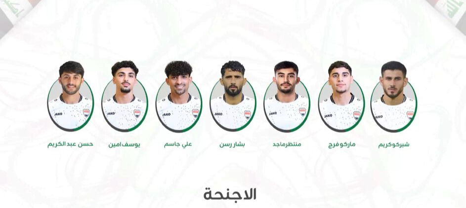 قائمة أسود الرافدين لمواجهتي إندونيسيا والسعودية