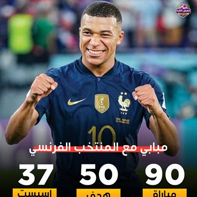 كيليان مبابي مع المنتخب الفرنسي.